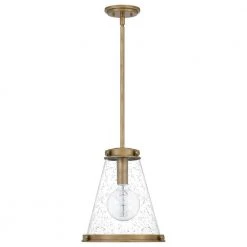 Bristol 1-Light Weathered Brass Mini Pendant by Quoizel 14 Bristol 1-Light Weathered Brass Mini Pendant by Quoizel -Quoizel Sales weathered brass quoizel pendant lights qp5260ws 1f 1000