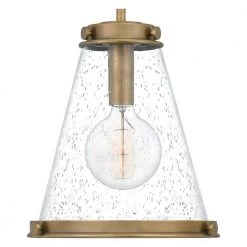 Bristol 1-Light Weathered Brass Mini Pendant by Quoizel 13 Bristol 1-Light Weathered Brass Mini Pendant by Quoizel -Quoizel Sales weathered brass quoizel pendant lights qp5260ws 4f 1000