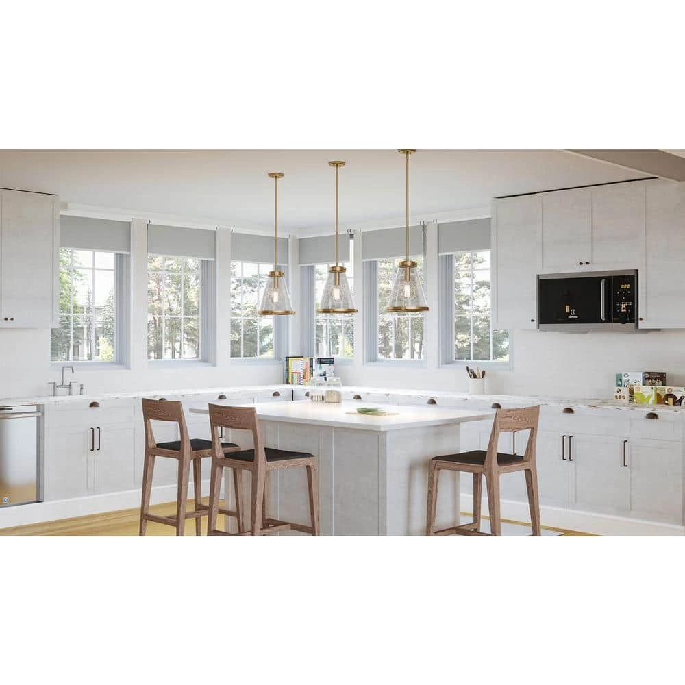 Bristol 1-Light Weathered Brass Mini Pendant by Quoizel 4 Bristol 1-Light Weathered Brass Mini Pendant by Quoizel - Image 2