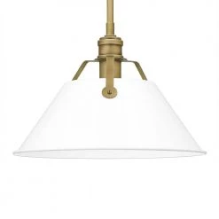 Jessup 1-Light Weathered Brass Mini Pendant with White Shade by Quoizel -Quoizel Sales weathered brass quoizel pendant lights qpp5343ws 44 1000