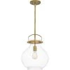 Stella 12 in. 1-Light Weathered Brass Mini Pendant by Quoizel -Quoizel Sales weathered brass quoizel pendant lights stlc1512ws 64 1000