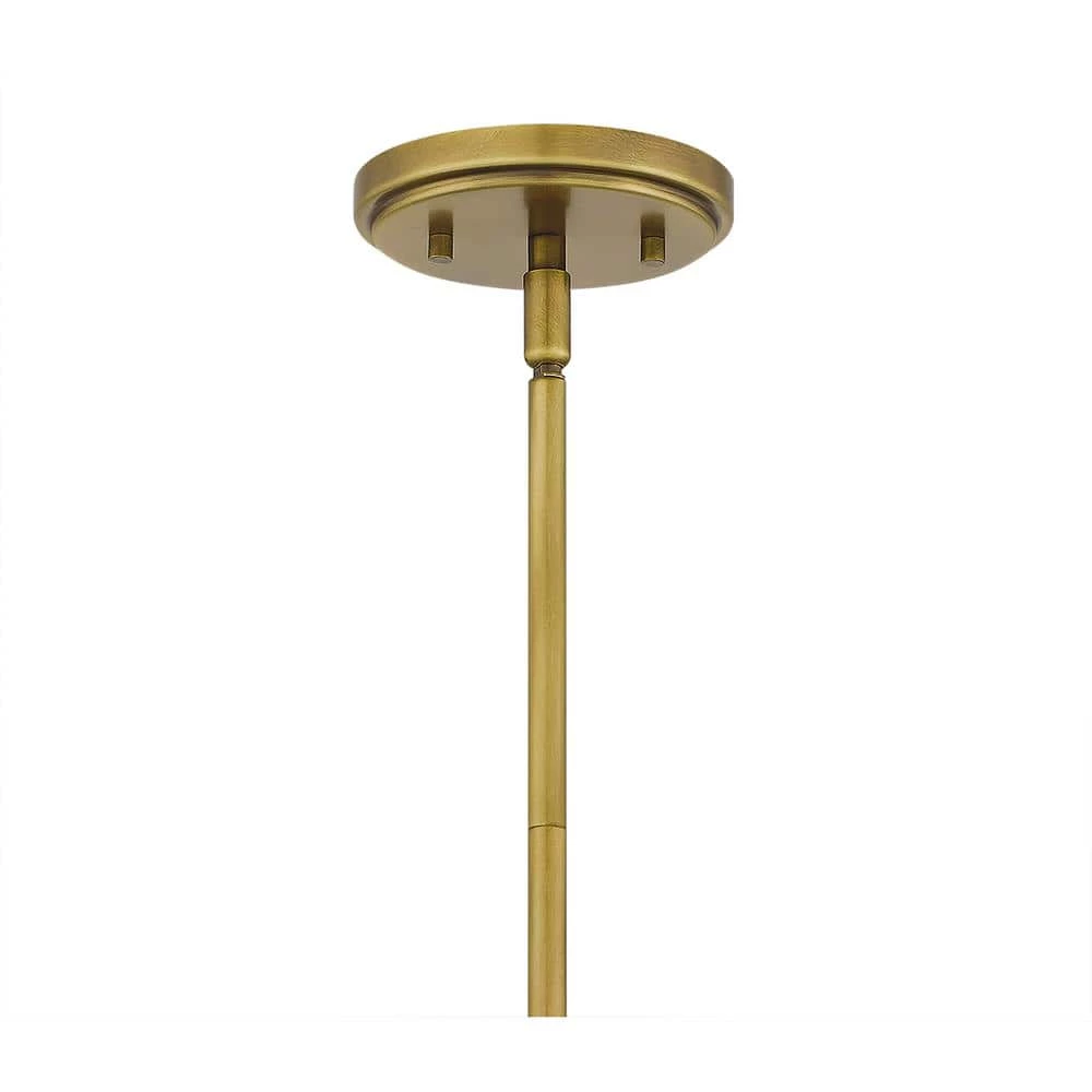 Stella 1-Light Weathered Brass Mini Pendant with Clear Seeded Glass by Quoizel 9 Stella 1-Light Weathered Brass Mini Pendant with Clear Seeded Glass by Quoizel - Image 7