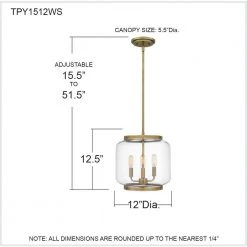 Tapley 3-Light Weathered Brass Mini Pendant with Clear Glass by Quoizel -Quoizel Sales weathered brass quoizel pendant lights tpy1512ws 76 1000