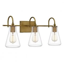 Boyton 24 in. 3-Light Weathered Brass Vanity Light by Quoizel -Quoizel Sales weathered brass quoizel vanity lighting byt8624ws 4f 1000