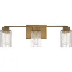 Danson 3-Light Weathered Brass Vanity Light by Quoizel -Quoizel Sales weathered brass quoizel vanity lighting dan8624ws c3 1000