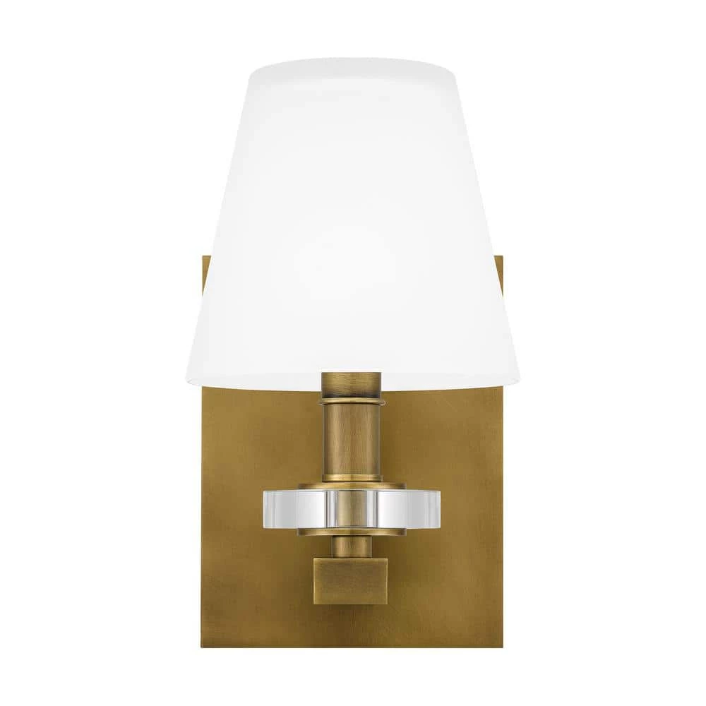 Kelsey Glen 1-Light Weathered Brass Wall Sconce by Quoizel 7 Kelsey Glen 1-Light Weathered Brass Wall Sconce by Quoizel - Image 5