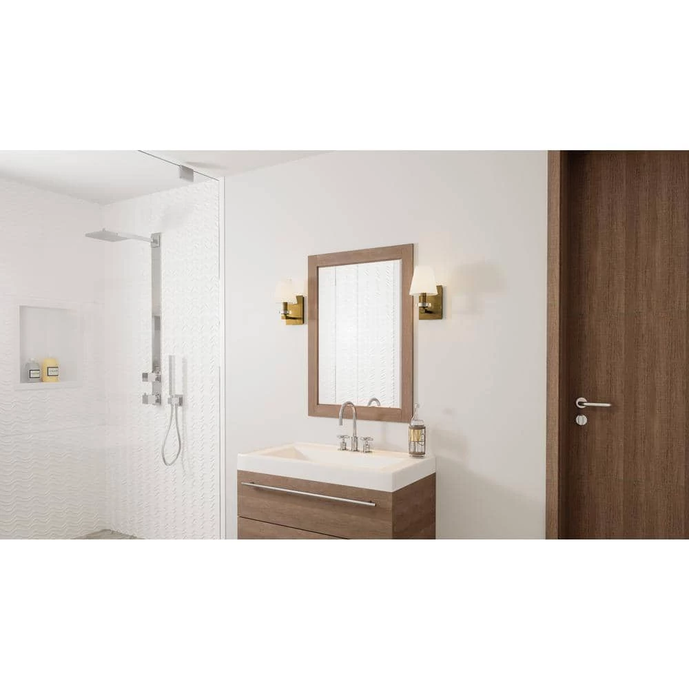 Kelsey Glen 1-Light Weathered Brass Wall Sconce by Quoizel 10 Kelsey Glen 1-Light Weathered Brass Wall Sconce by Quoizel - Image 8