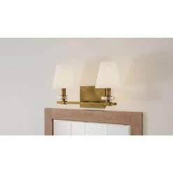 Kelsey Glen 16 in. 2-Light Weathered Brass Vanity Light by Quoizel 12 Kelsey Glen 16 in. 2-Light Weathered Brass Vanity Light by Quoizel -Quoizel Sales weathered brass quoizel vanity lighting kls8616ws c3 1000