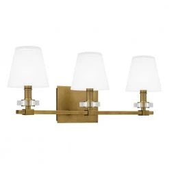 Kelsey Glen 23.25 in. 3-Light Weathered Brass Vanity Light by Quoizel -Quoizel Sales weathered brass quoizel vanity lighting kls8623ws 4f 1000