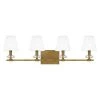 Kelsey Glen 32.25 in. 4-Light Weathered Brass Vanity Light by Quoizel