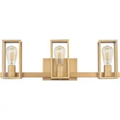 Leighton 24 in. 3-Light Weathered Brass Vanity Light by Quoizel -Quoizel Sales weathered brass quoizel vanity lighting lgn8724ws c3 1000