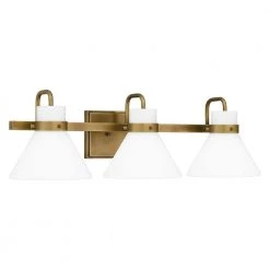 Regency 25 in. 3-Light Weathered Brass Vanity Light by Quoizel -Quoizel Sales weathered brass quoizel vanity lighting rgn8625ws 1f 1000