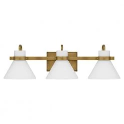 Regency 25 in. 3-Light Weathered Brass Vanity Light by Quoizel -Quoizel Sales weathered brass quoizel vanity lighting rgn8625ws 4f 1000