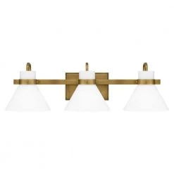 Regency 25 in. 3-Light Weathered Brass Vanity Light by Quoizel
