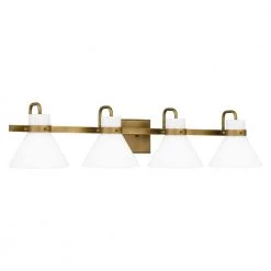 Regency 35.5 in. 4-Light Weathered Brass Vanity Light by Quoizel -Quoizel Sales weathered brass quoizel vanity lighting rgn8635ws 1f 1000