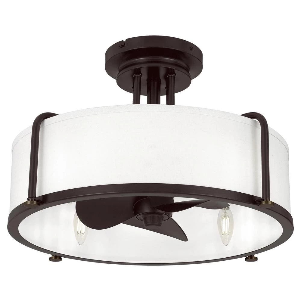 Calvary 22.25 in. Western Bronze Ceiling Fan with Light by Quoizel 5 Calvary 22.25 in. Western Bronze Ceiling Fan with Light by Quoizel - Image 4