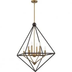 Louvre 8-Light Western Bronze Pendant by Quoizel -Quoizel Sales western bronze quoizel chandeliers lvr5208wt c3 1000