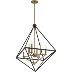 Louvre 8-Light Western Bronze Pendant by Quoizel -Quoizel Sales western bronze quoizel chandeliers lvr5208wt e1 1000