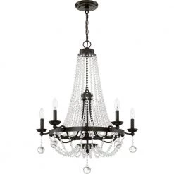 Livery 5-Light Western Bronze Candle-Style Chandelier by Quoizel 8 Livery 5-Light Western Bronze Candle-Style Chandelier by Quoizel -Quoizel Sales western bronze quoizel chandeliers lvy5005wt c3 1000