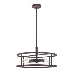 New Harbor 5-Light Western Bronze Pendant by Quoizel -Quoizel Sales western bronze quoizel chandeliers nhr2820wt c3 1000