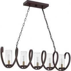 Tumult 5-Light Western Bronze Chandelier by Quoizel -Quoizel Sales western bronze quoizel chandeliers tmt540wt c3 1000