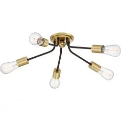 Latitude 27.5 in. 5-Light Western Bronze Flush Mount by Quoizel 9 Latitude 27.5 in. 5-Light Western Bronze Flush Mount by Quoizel -Quoizel Sales western bronze quoizel flush mount lights ltt1628wt 4f 1000