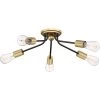 Latitude 27.5 in. 5-Light Western Bronze Flush Mount by Quoizel -Quoizel Sales western bronze quoizel flush mount lights ltt1628wt 64 1000