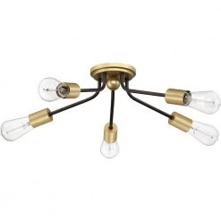 Latitude 27.5 in. 5-Light Western Bronze Flush Mount by Quoizel 8 Latitude 27.5 in. 5-Light Western Bronze Flush Mount by Quoizel -Quoizel Sales western bronze quoizel flush mount lights ltt1628wt c3 1000