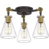McCall 3-Light Western Bronze Semi-Flush Mount by Quoizel 2 McCall 3-Light Western Bronze Semi-Flush Mount by Quoizel -Quoizel Sales western bronze quoizel flush mount lights mcc1718wt 64 1000
