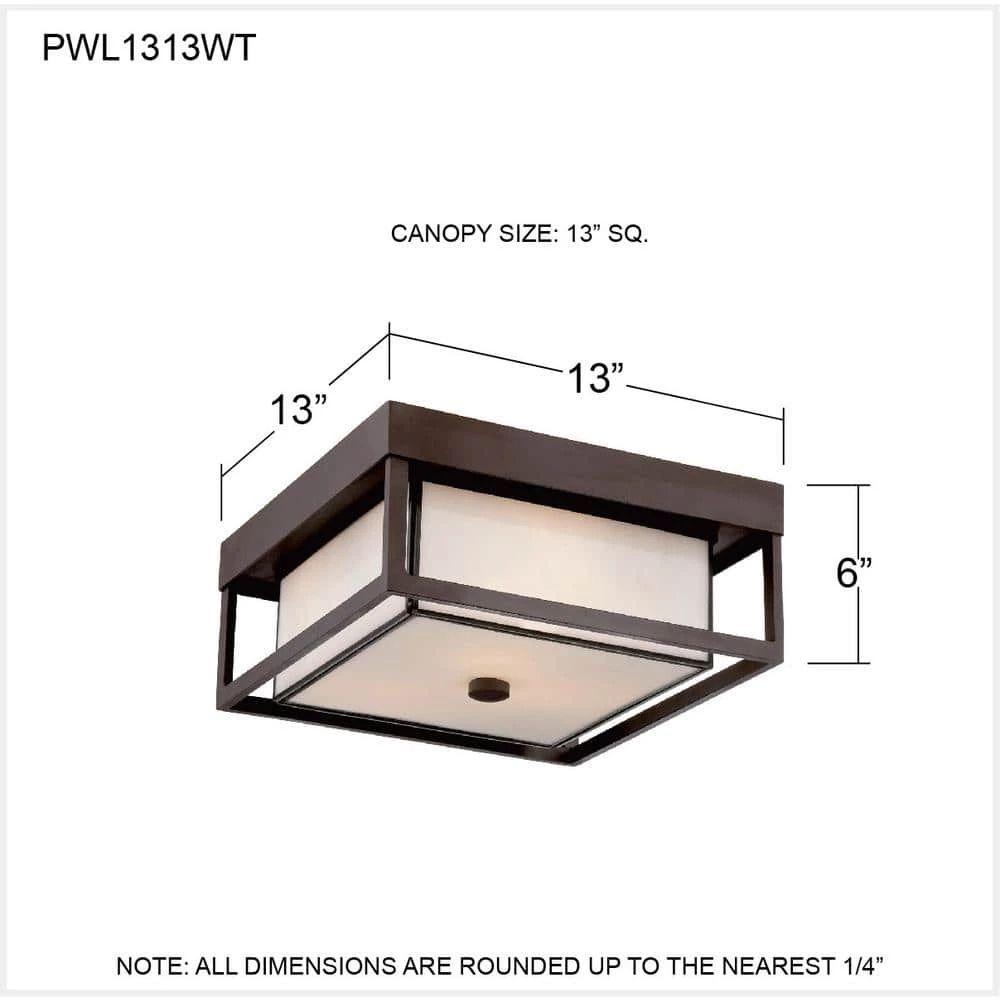 Powell 3-Light Western Bronze Flush Mount with White Art Glass by Quoizel 6 Powell 3-Light Western Bronze Flush Mount with White Art Glass by Quoizel - Image 4
