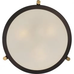 Calvary 3-Light Western Bronze Semi-Flush Mount by Quoizel -Quoizel Sales western bronze quoizel flush mount lights qf1715wt 1f 1000