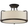 Calvary 3-Light Western Bronze Semi-Flush Mount by Quoizel -Quoizel Sales western bronze quoizel flush mount lights qf1715wt 64 1000