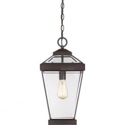 Ravine 1-Light Bronze Outdoor Pendant Light by Quoizel -Quoizel Sales western bronze quoizel outdoor pendant lights rav1910wt 1f 1000