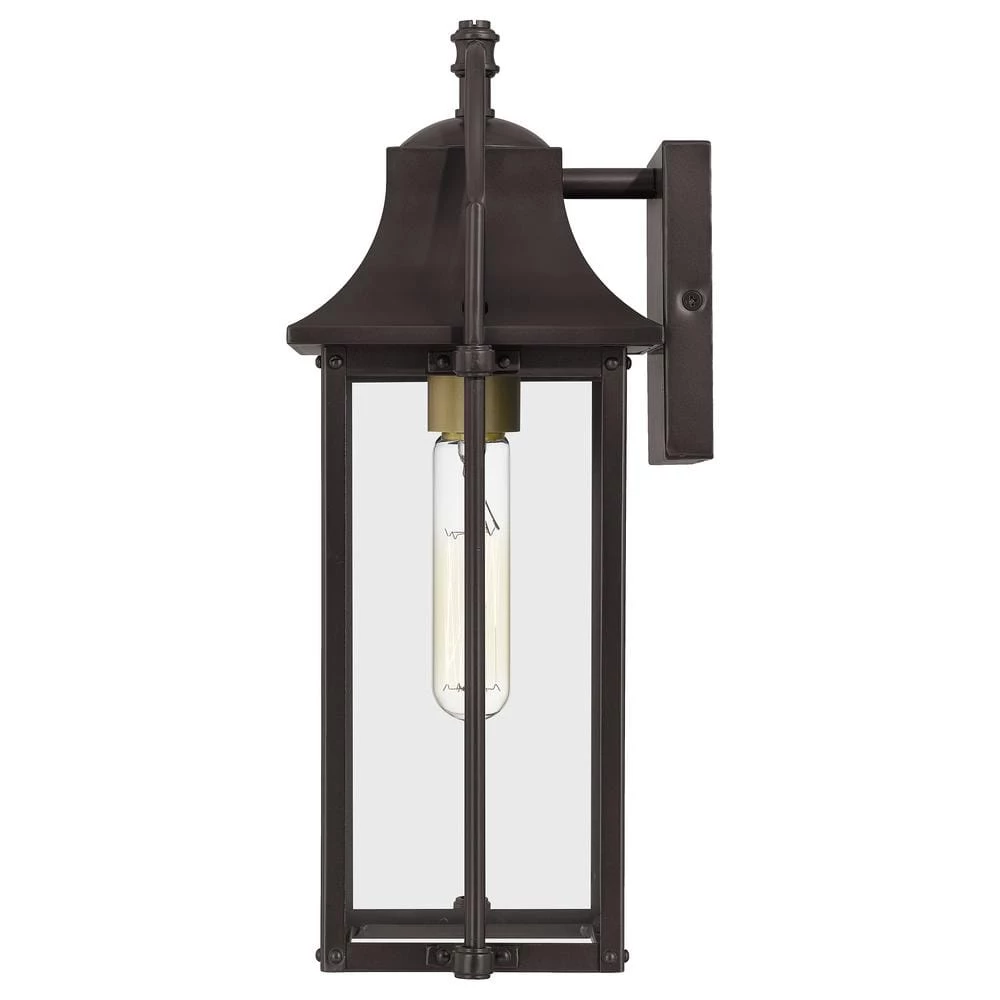 Manning 1-Light Western Bronze Outdoor Wall Lantern Sconce by Quoizel 6 Manning 1-Light Western Bronze Outdoor Wall Lantern Sconce by Quoizel - Image 4
