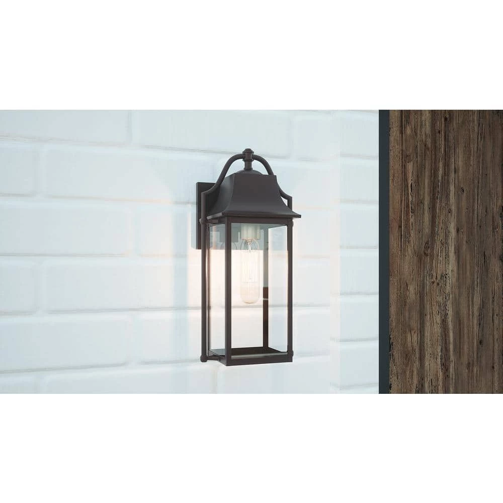 Manning 1-Light Western Bronze Outdoor Wall Lantern Sconce by Quoizel 4 Manning 1-Light Western Bronze Outdoor Wall Lantern Sconce by Quoizel - Image 2