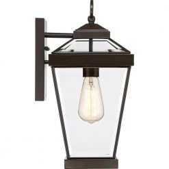 Ravine 1-Light Bronze Outdoor Wall Lantern Sconce by Quoizel -Quoizel Sales western bronze quoizel outdoor sconces rav8408wt 1f 1000