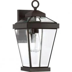 Ravine 1-Light Bronze Outdoor Wall Lantern Sconce by Quoizel -Quoizel Sales western bronze quoizel outdoor sconces rav8408wt c3 1000
