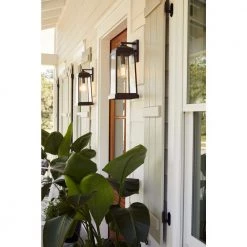 Ravenel 1-Light Bronze Outdoor Wall Lantern Sconce by Quoizel -Quoizel Sales western bronze quoizel outdoor sconces rnl8407wt 44 1000