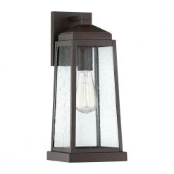 Ravenel 1-Light Bronze Outdoor Wall Lantern Sconce by Quoizel -Quoizel Sales western bronze quoizel outdoor sconces rnl8407wt c3 1000
