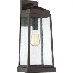 Ravenel 1-Light Bronze Outdoor Wall Lantern Sconce by Quoizel