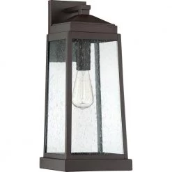 Ravenel 1-Light Bronze Outdoor Wall Lantern Sconce by Quoizel -Quoizel Sales western bronze quoizel outdoor sconces rnl8408wt c3 1000