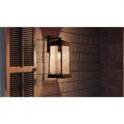 Ravenel 1-Light Bronze Outdoor Wall Lantern Sconce by Quoizel -Quoizel Sales western bronze quoizel outdoor sconces rnl8408wt fa 1000
