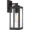 Westover 1-Light Western Bronze Outdoor Wall Lantern Sconce by Quoizel