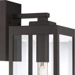 Westover 1-Light Western Bronze Outdoor Wall Lantern Sconce by Quoizel -Quoizel Sales western bronze quoizel outdoor sconces wvr8406wt 40 1000