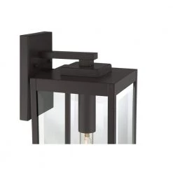 Westover 1-Light Western Bronze Outdoor Wall Lantern Sconce by Quoizel -Quoizel Sales western bronze quoizel outdoor sconces wvr8407wt 44 1000