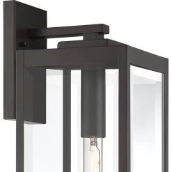 Westover 1-Light Western Bronze Outdoor Wall Lantern Sconce by Quoizel -Quoizel Sales western bronze quoizel outdoor sconces wvr8407wt a0 1000