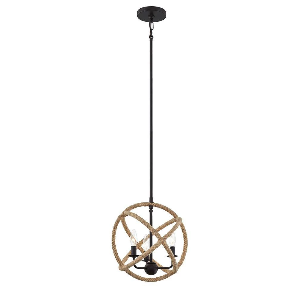Steerage 3-Light Western Bronze Mini Pendant by Quoizel 4 Steerage 3-Light Western Bronze Mini Pendant by Quoizel - Image 2