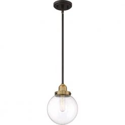 Trance 1-Light Western Bronze Mini Pendant by Quoizel