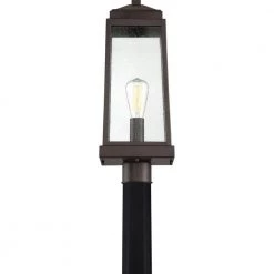 Ravenel 1-Light Western Bronze Outdoor Post Lantern by Quoizel 13 Ravenel 1-Light Western Bronze Outdoor Post Lantern by Quoizel -Quoizel Sales western bronze quoizel post light sets rnl9008wt 44 1000
