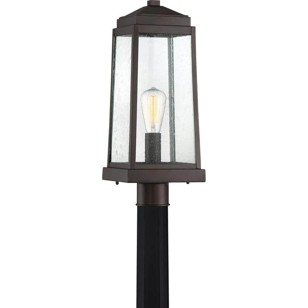 Ravenel 1-Light Western Bronze Outdoor Post Lantern by Quoizel 3 Ravenel 1-Light Western Bronze Outdoor Post Lantern by Quoizel